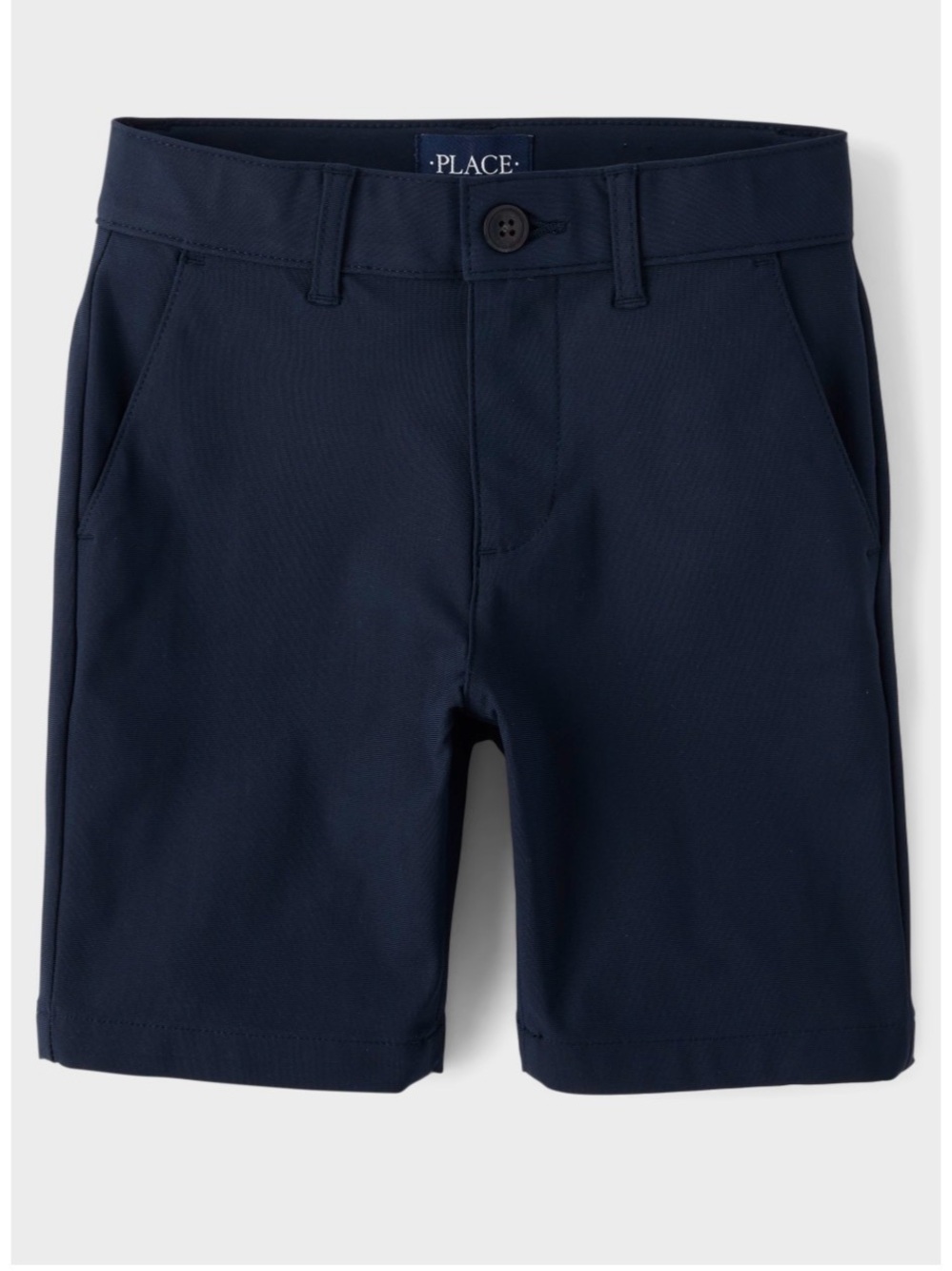 The Children’s Place Boys Uniform Quick Dry Premium Chino Shorts - Blue Size 10